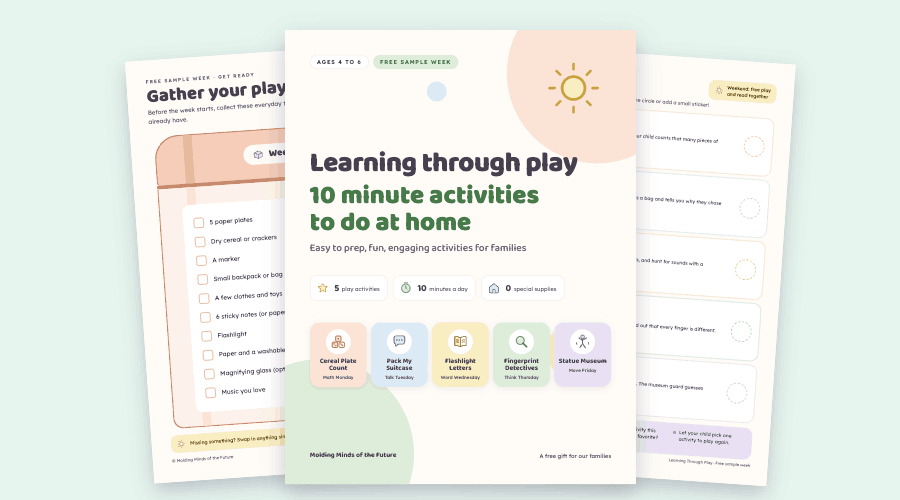 Learning Through Play Sample Week cover